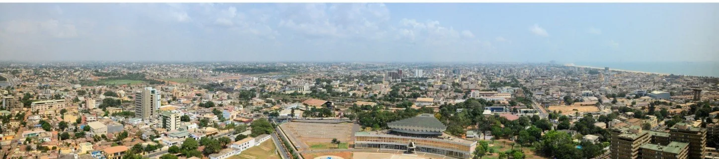 Vue aérienne de Lomé